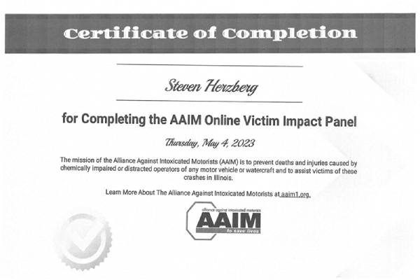 AAIM Online Victim Impact Panel